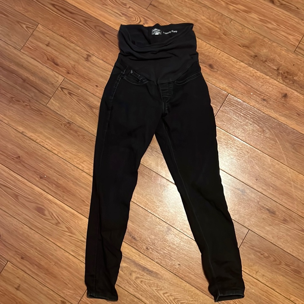 Maternity black skinny jeans